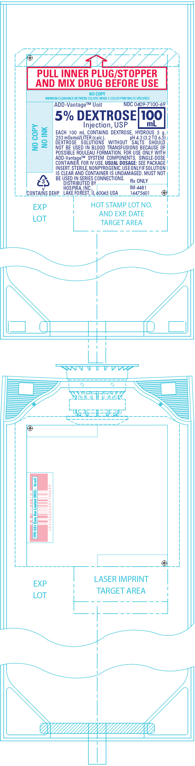 PRINCIPAL DISPLAY PANEL - 100 mL Bag Label
