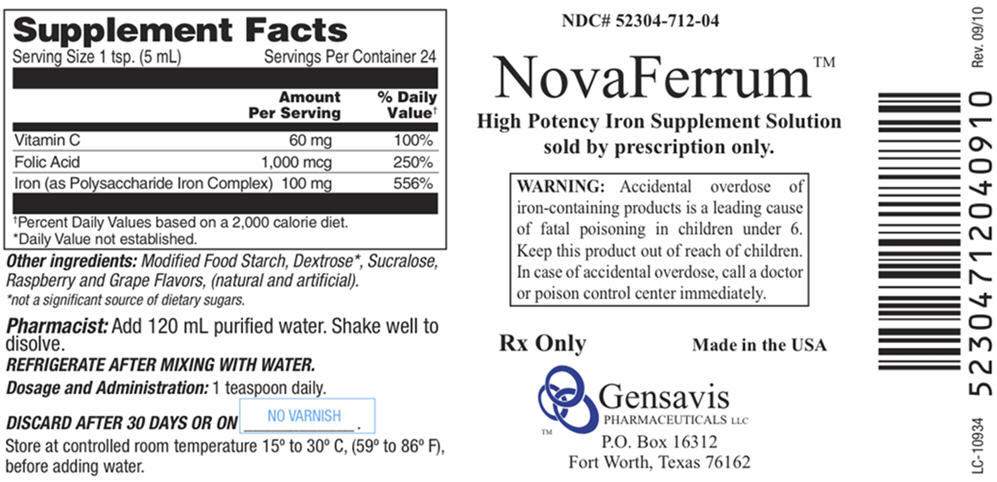 image of NovaFerrum Label