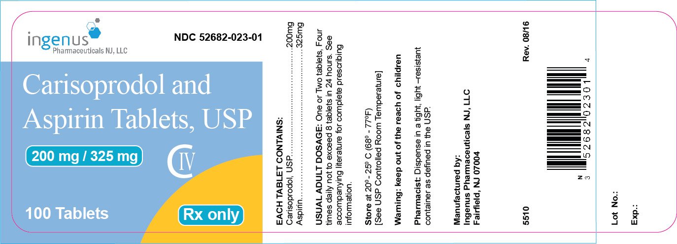 Carisoprodol and Aspirin Tablets, USP - 100ct