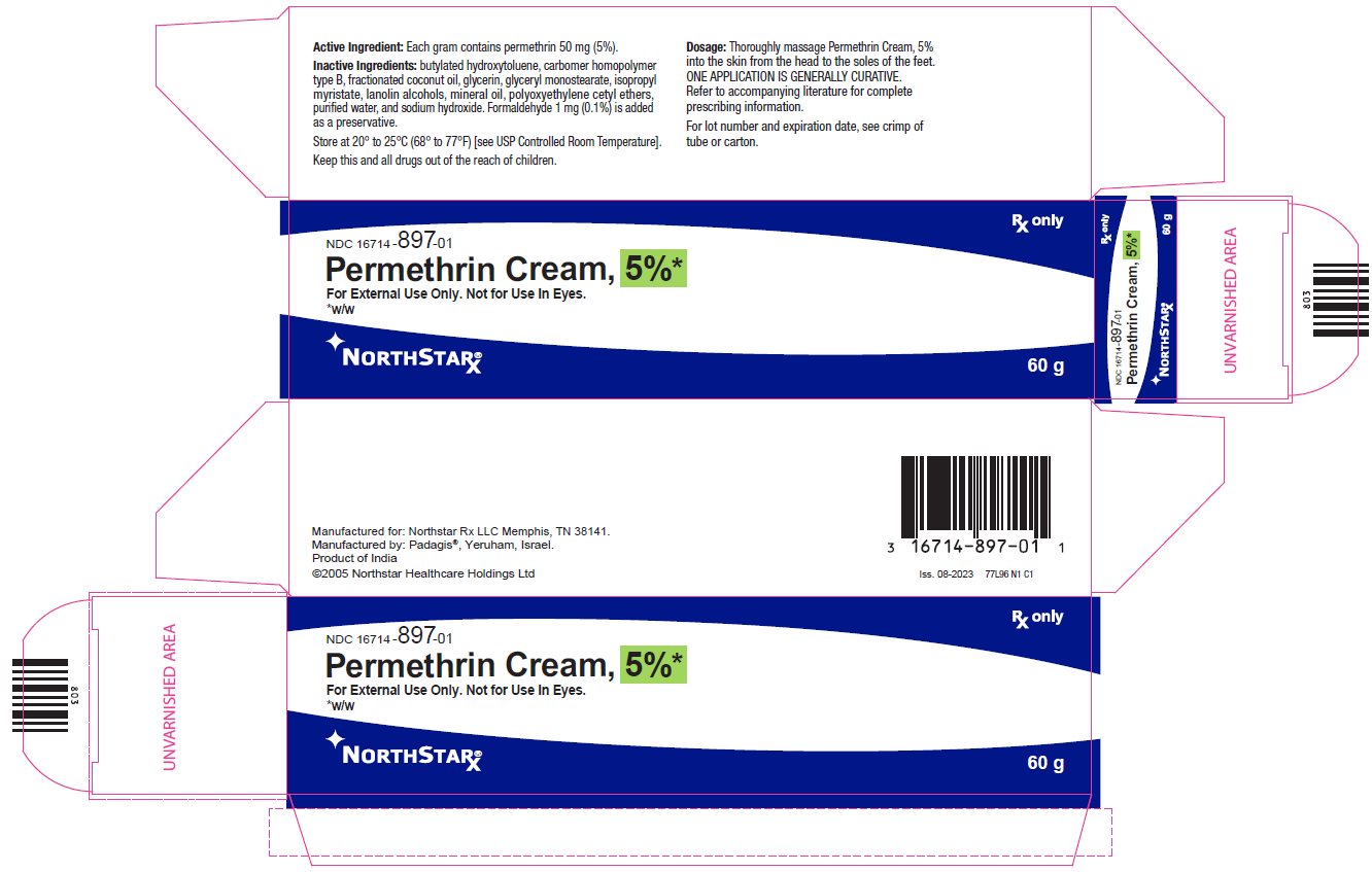 A close-up of Permethrin Cream package