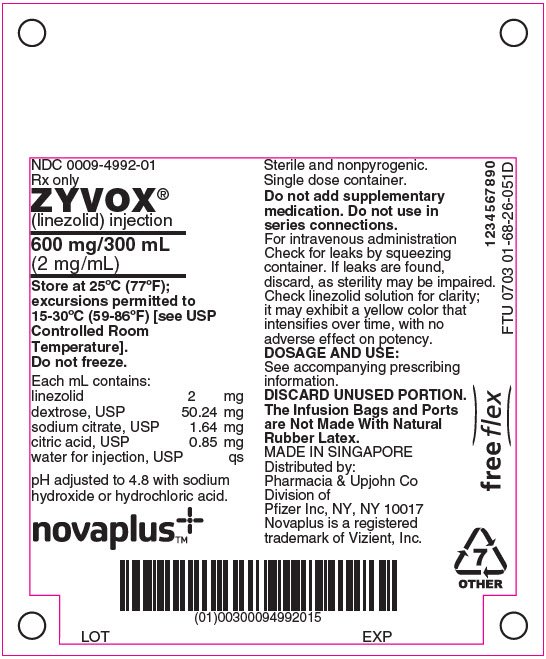 PRINCIPAL DISPLAY PANEL - 600 mg/300 mL Bag Label