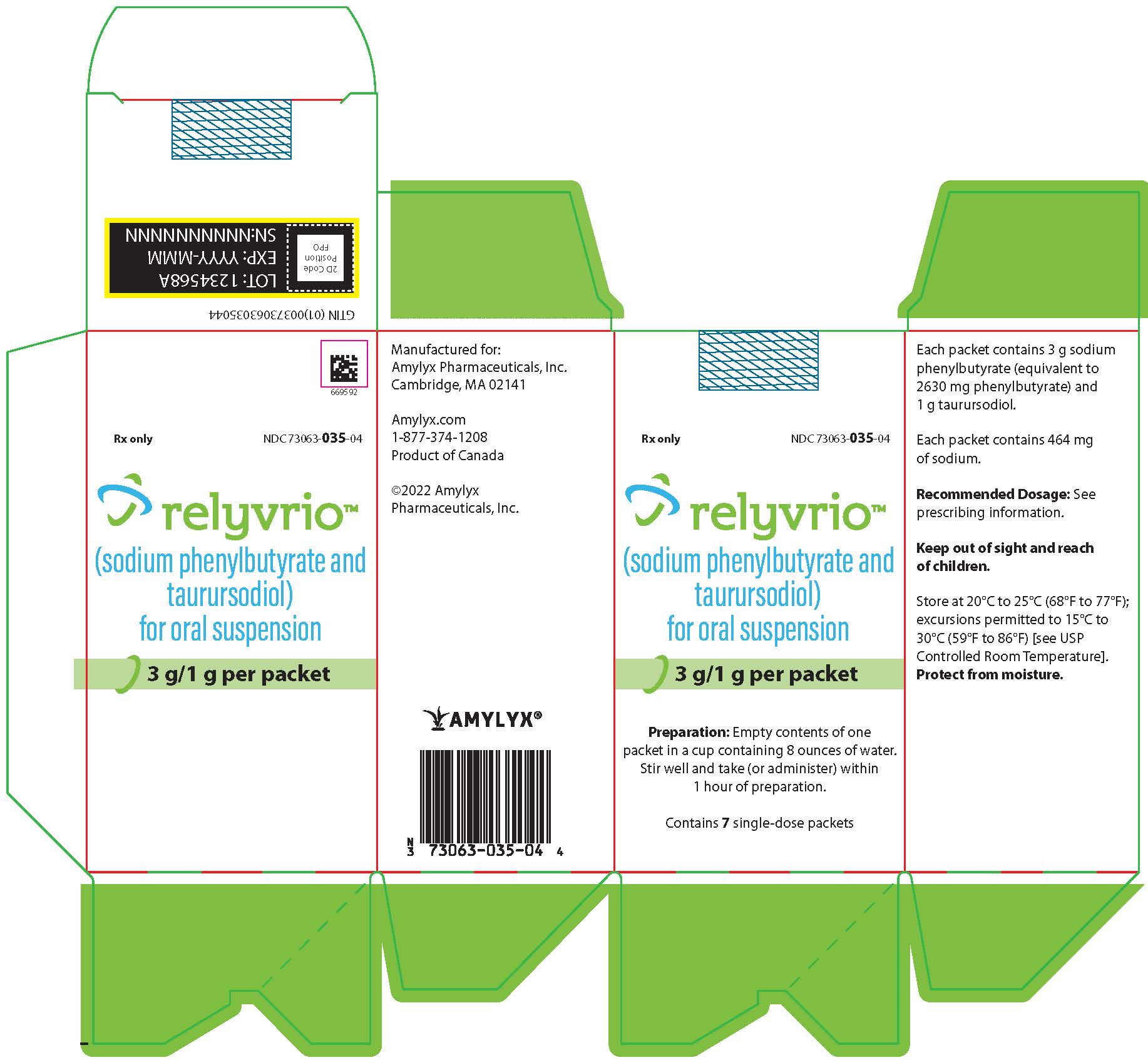 Carton of 7 single-dose packets