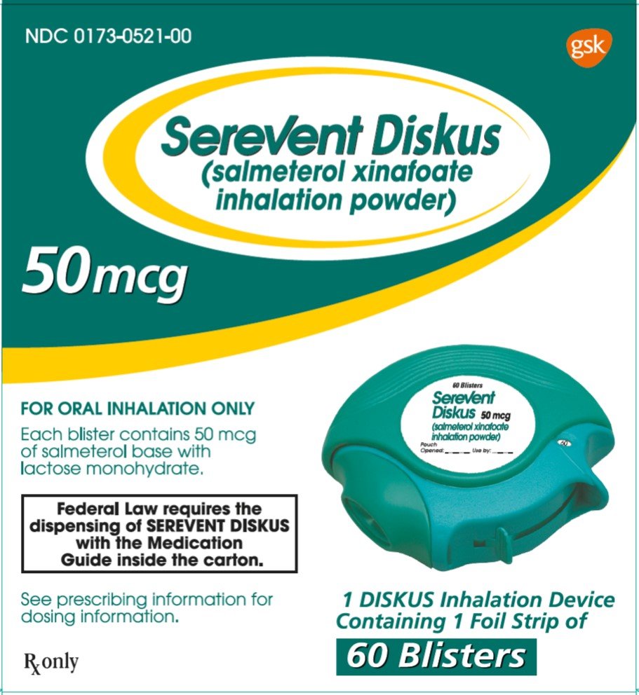 Serevent Diskus 50 mcg 60 dose carton