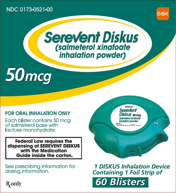 Serevent Diskus 50 mcg 60 dose carton