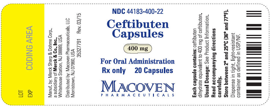 PRINCIPAL DISPLAY PANEL - 400 mg Capsule Bottle Label