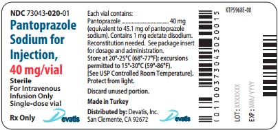 40mg Vial Label