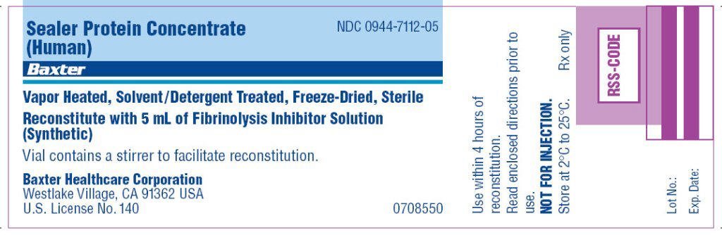 Sealer Protein Concentrate (Human) vial label