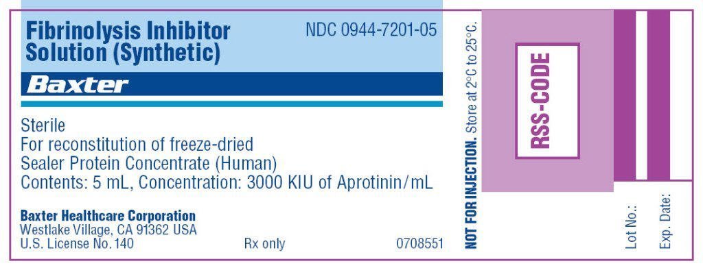  Fibrinolysis Inhibitor Solution (Synthetic) vial label