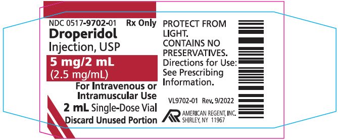 Droperidol Vial Label