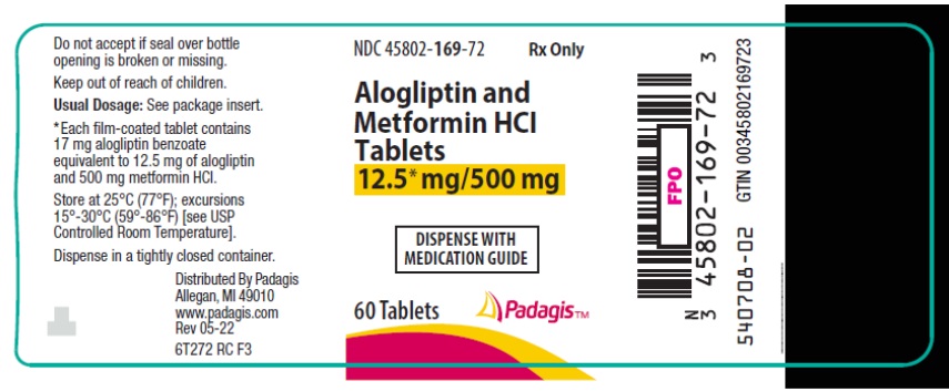 PRINCIPAL DISPLAY PANEL - 12.5 mg/500 mg Tablet Bottle Label