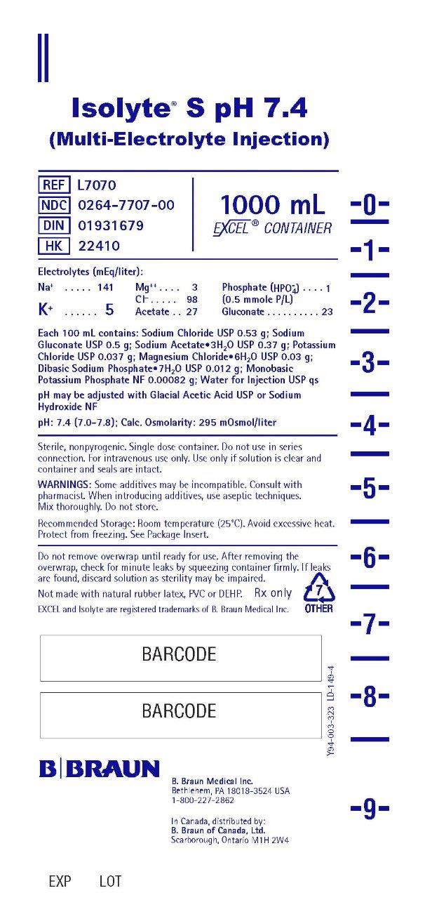 1000 mL container label L7070