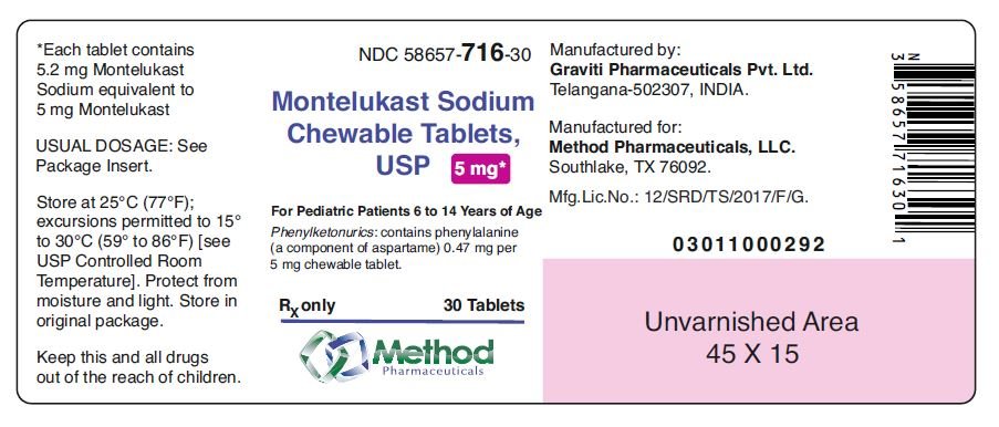 Montelukast Chewable Tablets: Package Insert - Drugs.com