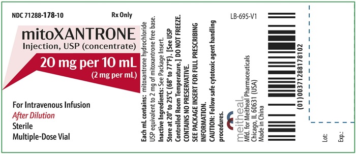 PRINCIPAL DISPLAY PANEL - mitoXANTRONE Injection USP (concentrate) 20 mg per 10 mL Container Label