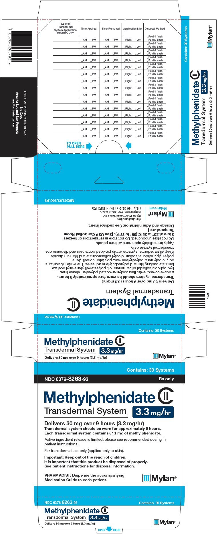 Methylphenidate Patch Package Insert / Prescribing Information