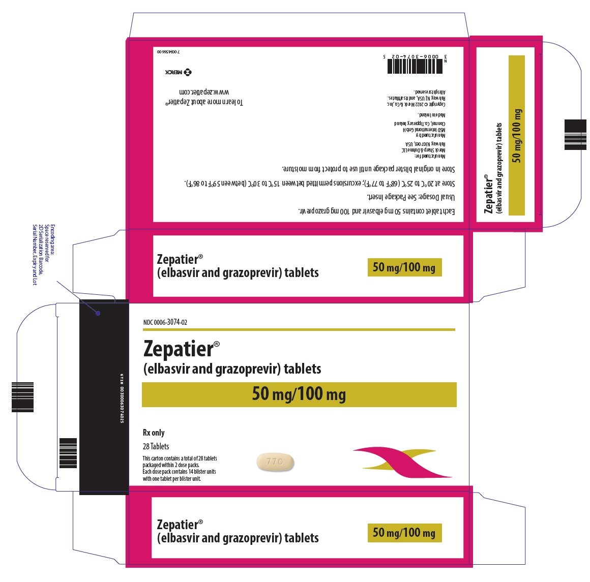 PRINCIPAL DISPLAY PANEL - 50 mg/100 mg Tablet Dose Pack Carton