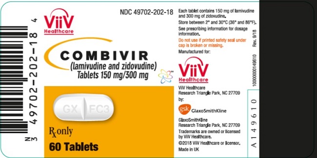 Combivir 60 count label