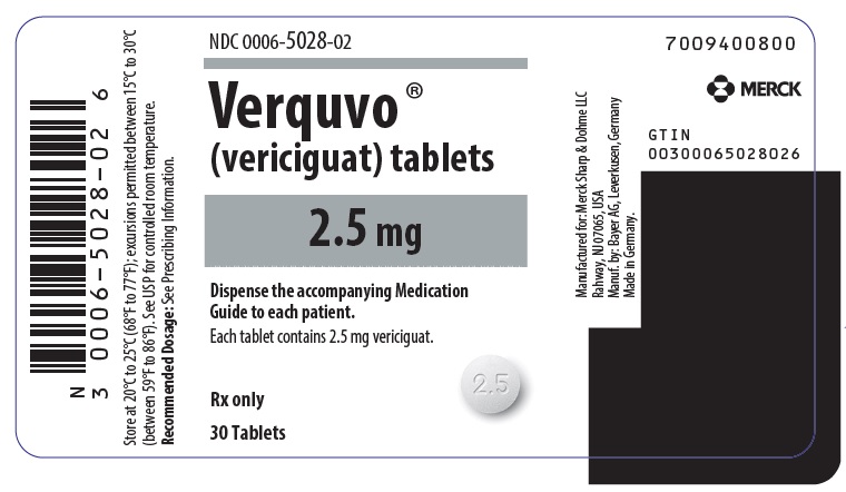 PRINCIPAL DISPLAY PANEL - 2.5 mg Bottle Label