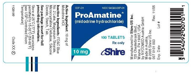 Proamatine Fda Prescribing Information Side Effects And Uses