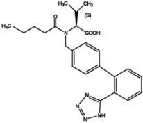 Valsartan structural formula