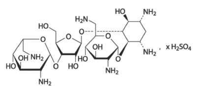 The structural formula for neomycin sulfate