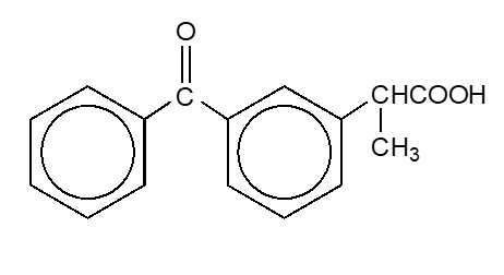 Ketoprofen Structural Formula