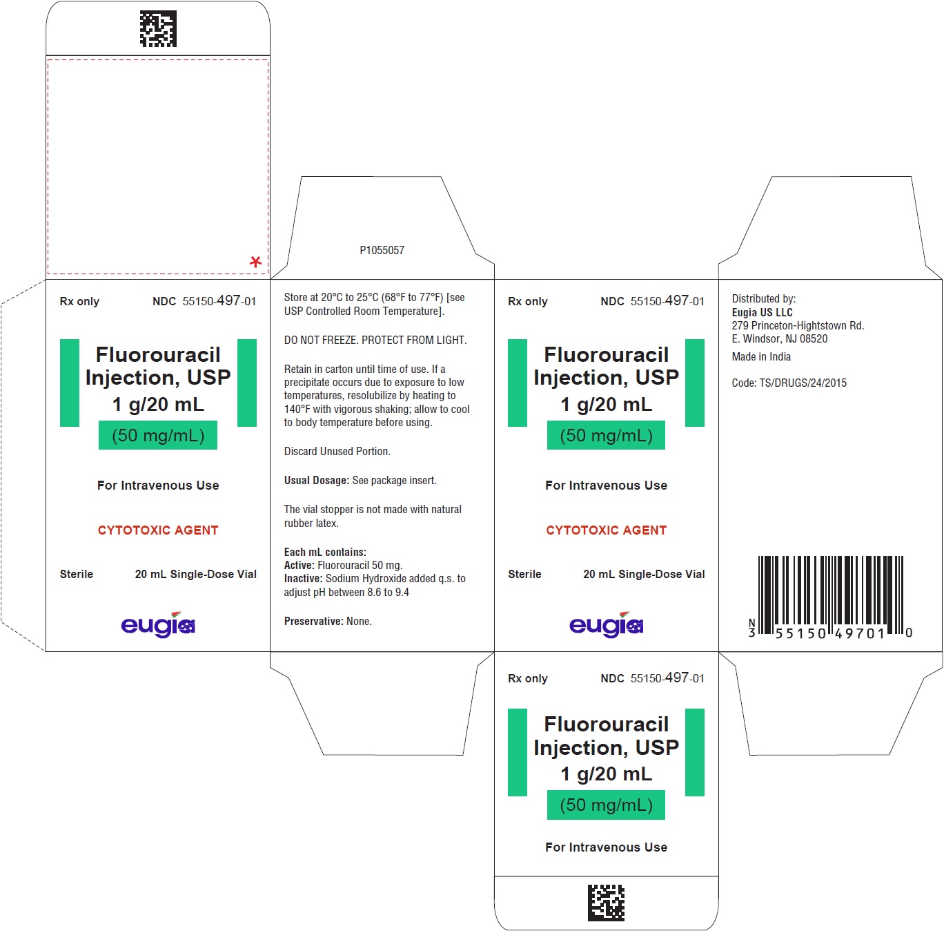 PACKAGE LABEL-PRINCIPAL DISPLAY PANEL - 1 g/20 mL (50 mg/mL) - Container-Carton (Mono Carton)