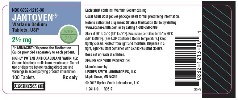 PRINCIPAL DISPLAY PANEL - 2½ mg Tablet Bottle Label