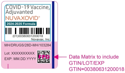 NUVAXOVID 2024-2025 Formula - Syringe Label
