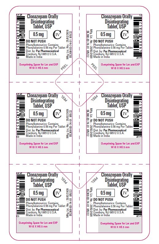 Clonazepam ODT, USP 1 mg - Blister