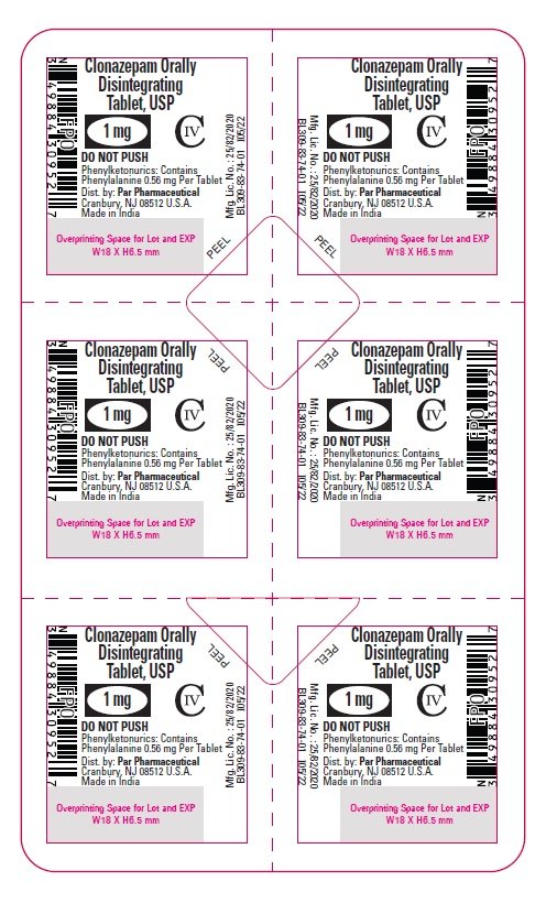 Clonazepam ODT, USP 2 mg - Blister