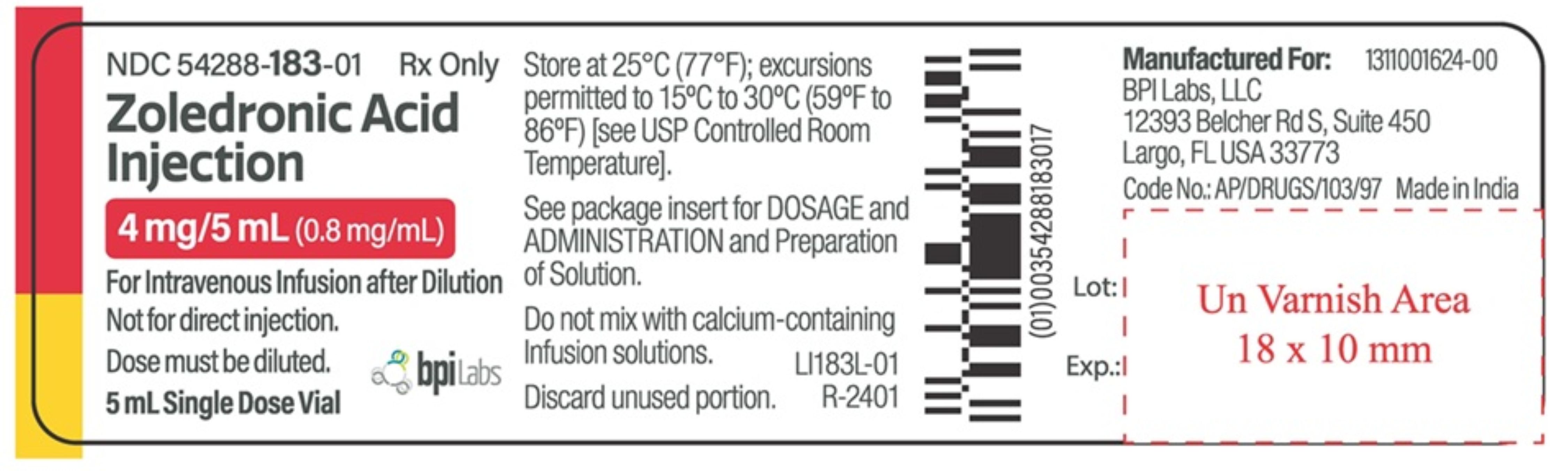 vial Label