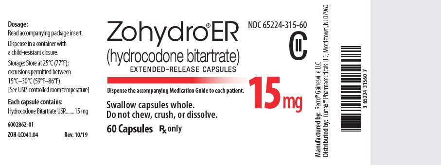 PRINCIPAL DISPLAY PANEL - 15 mg Capsule Bottle Label