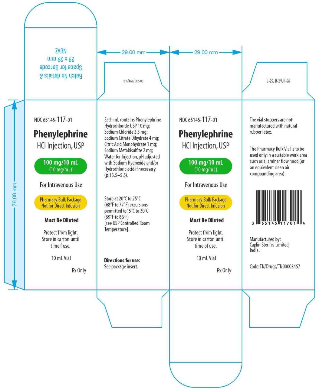 Phenylephrine Hydrochloride Injection FDA prescribing information Phenylephrine Hydrochloride Injection FDA prescribing information