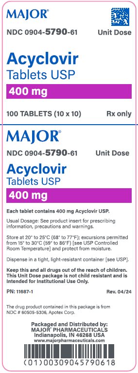 400mg carton label