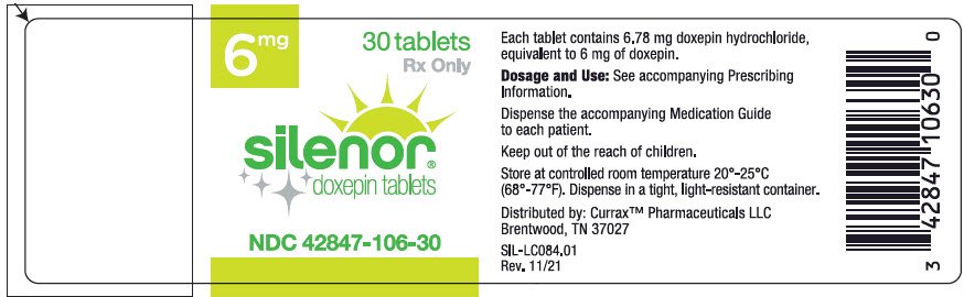 PRINCIPAL DISPLAY PANEL - 6 mg Tablet Bottle Label