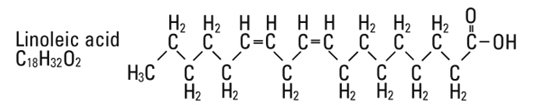 structural formula linoleic acid
