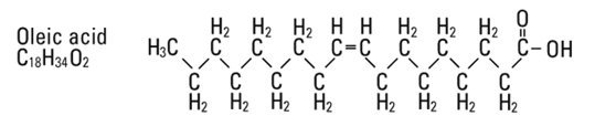 structural formula oleic acid