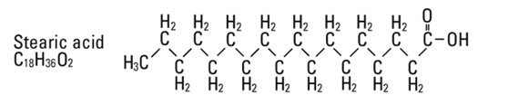 structural formula stearic acid