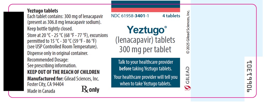 PRINCIPAL DISPLAY PANEL - 4 Tablet Bottle Label