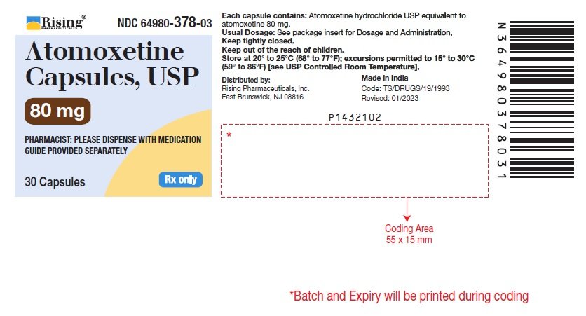 PACKAGE LABEL-PRINCIPAL DISPLAY PANEL - 80 mg (30 Capsules Bottle)