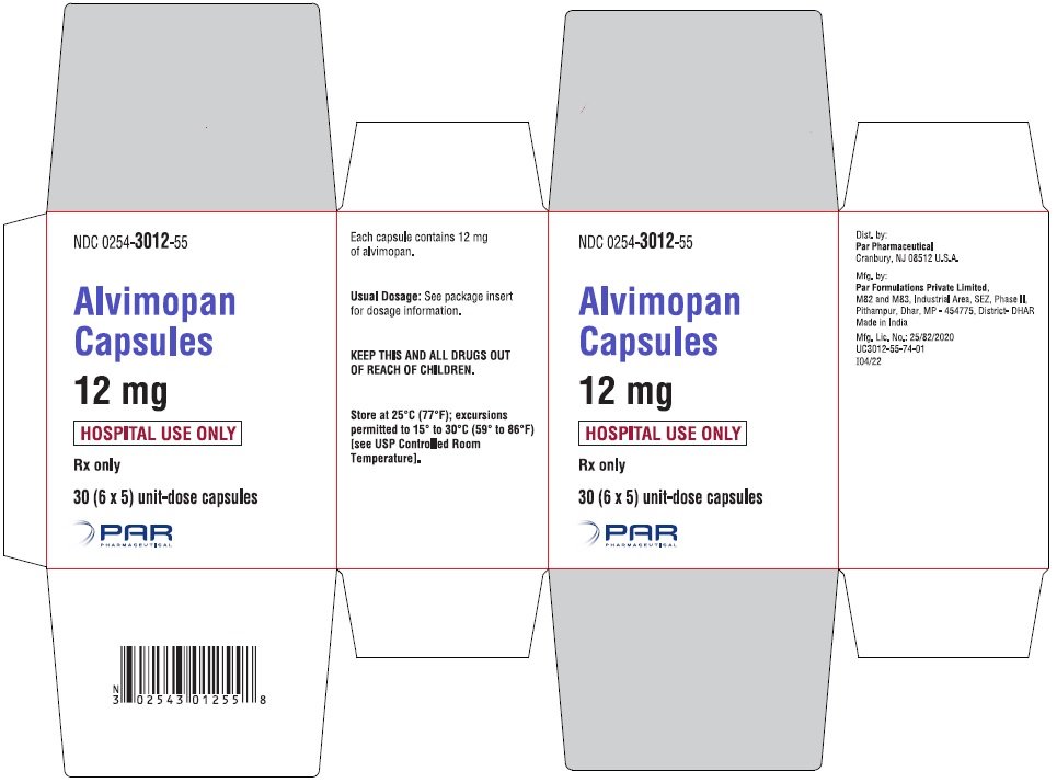 Alvimopan carton