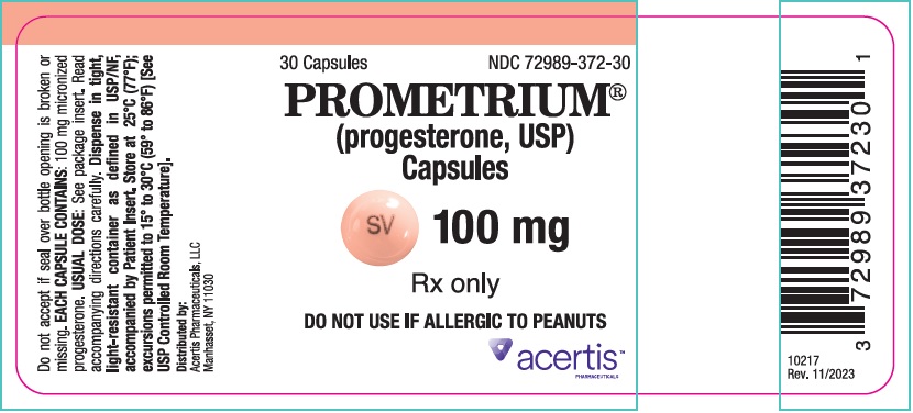 100 mg Capsule Bottle Label