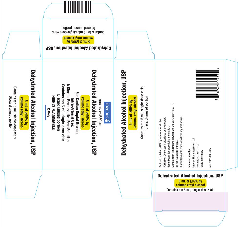 Dehydrated Alcohol Injection, USP -Carton Label