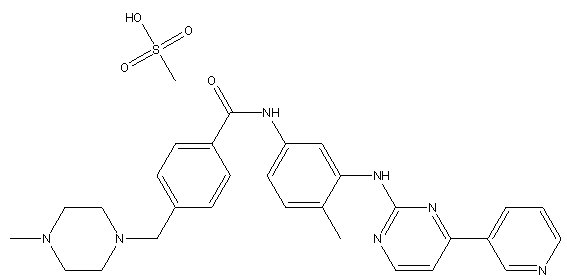 Imatinib mesylate Structural Formula