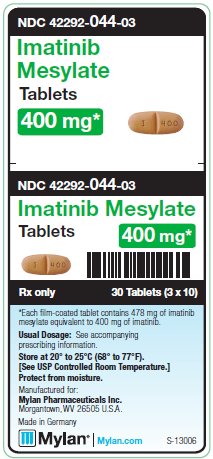Imatinib Mesylate 400 mg Tablets Unit Carton Label