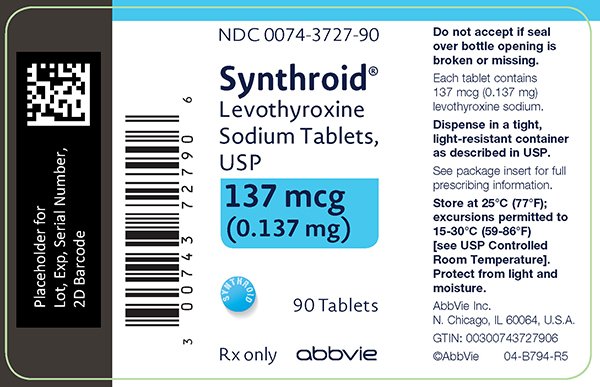 Levothyroxine synthroid 0.05 mg