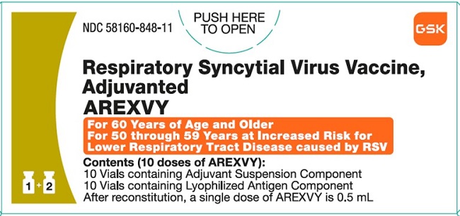 Arexvy 10 dose carton