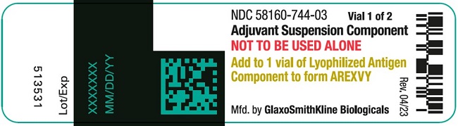 Arexvy Adjuvant vial label