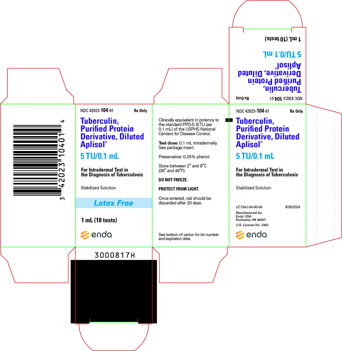 PRINCIPAL DISPLAY PANEL - 1 mL Vial Carton