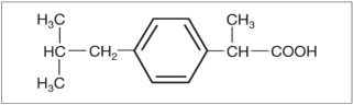Structural Formula of Ibuprofen
